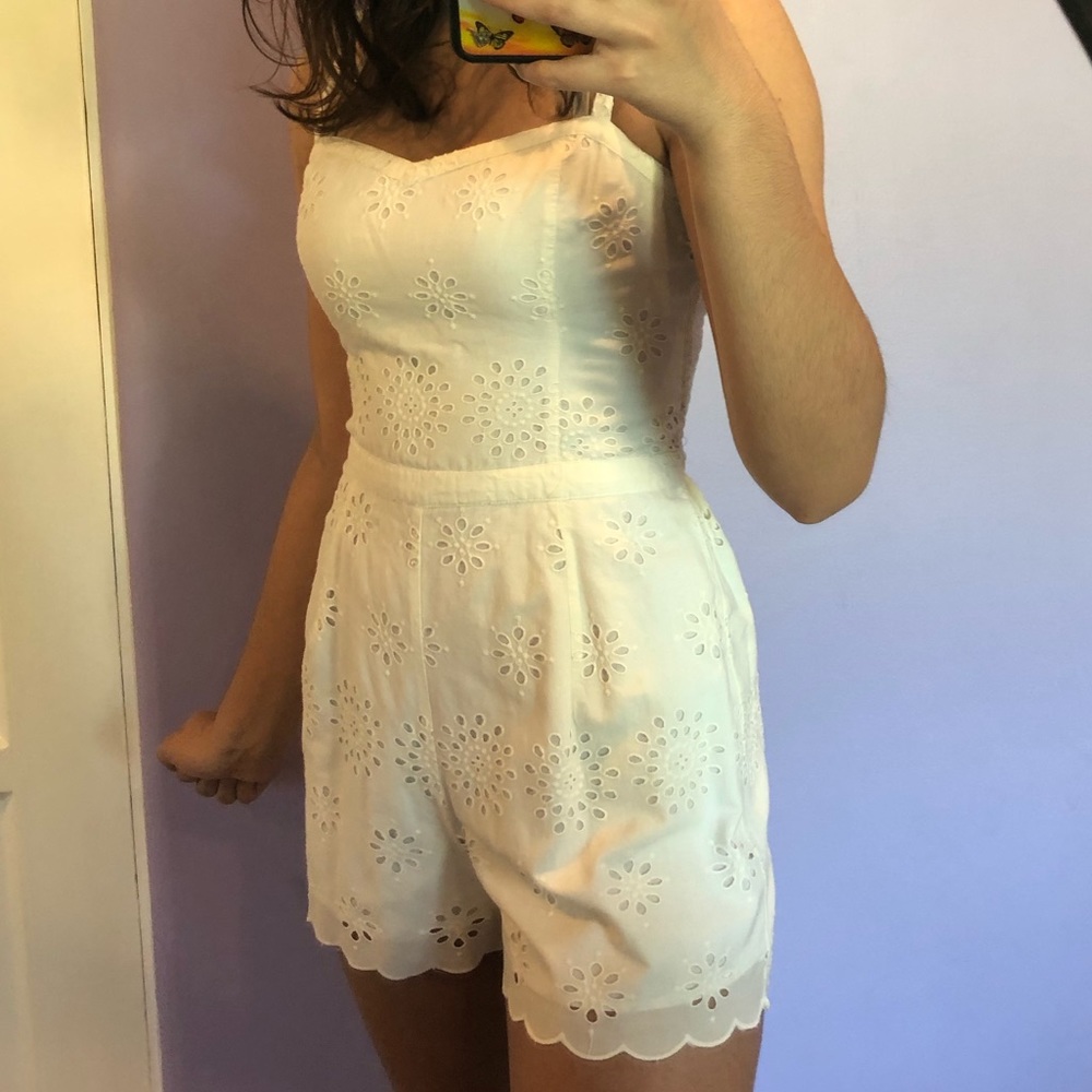 white romper from hollister!